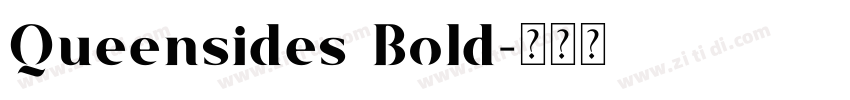 Queensides Bold字体转换